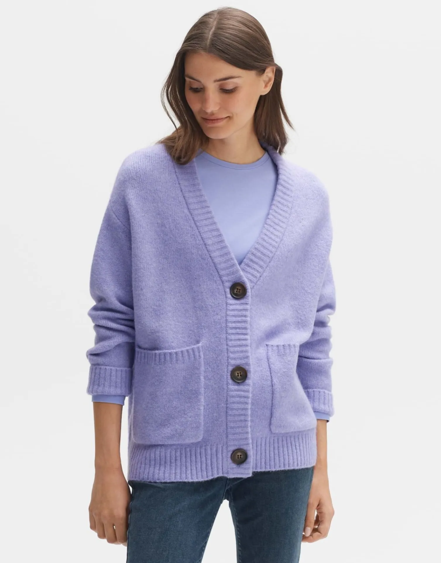 someday Fashion Gebreide Items>Vest Domaro Soft Viola