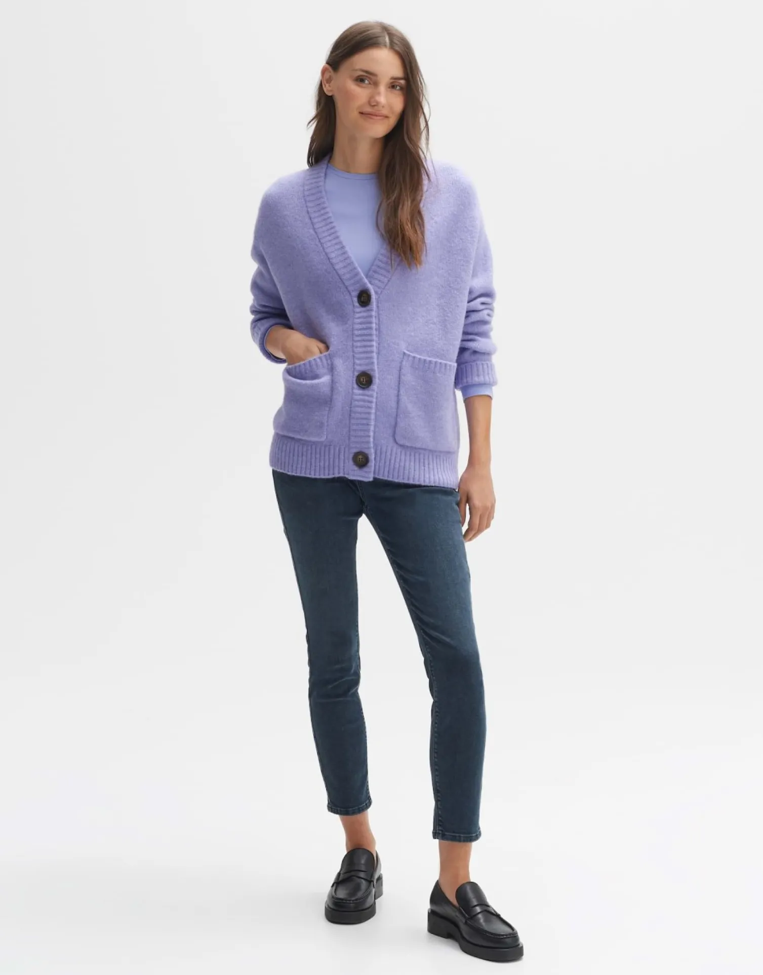 someday Fashion Gebreide Items>Vest Domaro Soft Viola