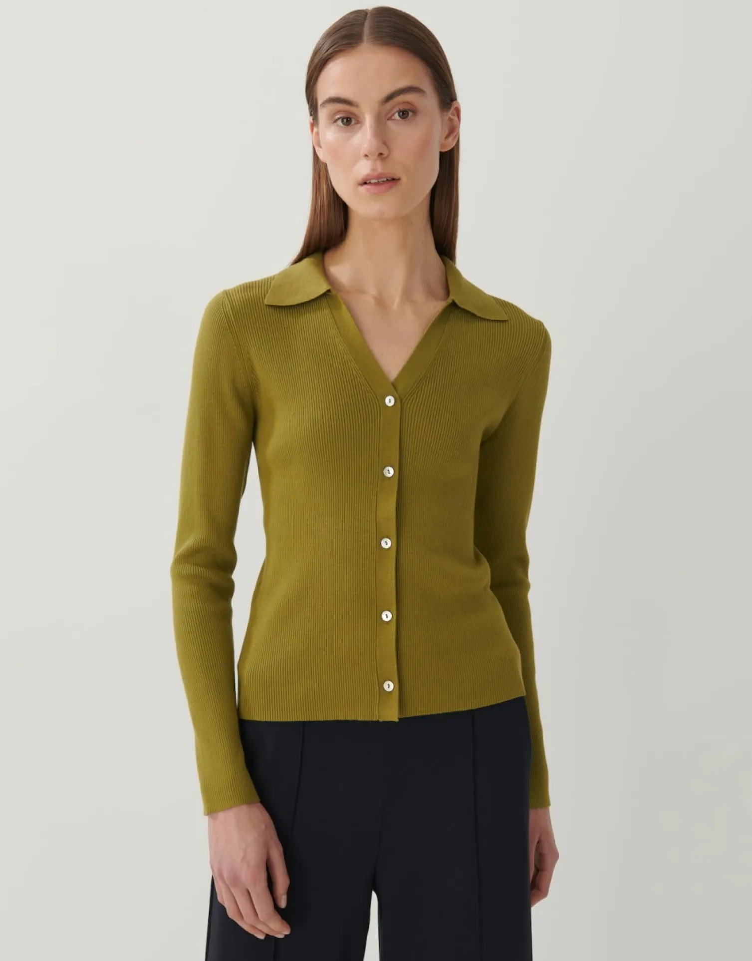 someday Fashion Gebreide Items>Vest Tanaya Green Moss