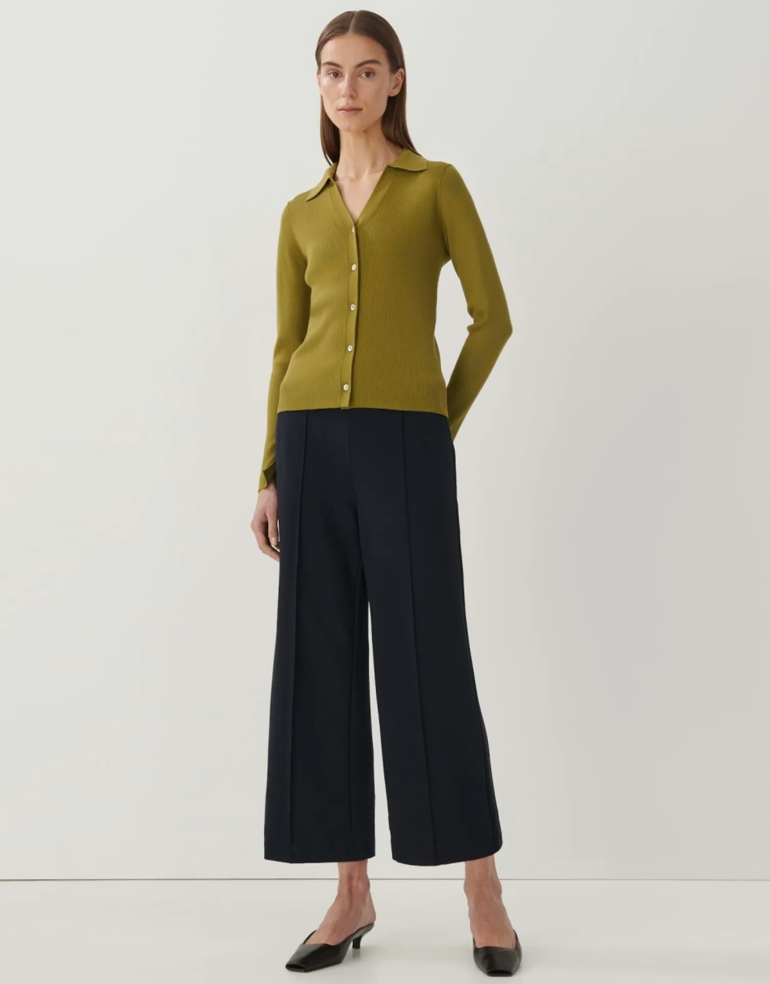 someday Fashion Gebreide Items>Vest Tanaya Green Moss