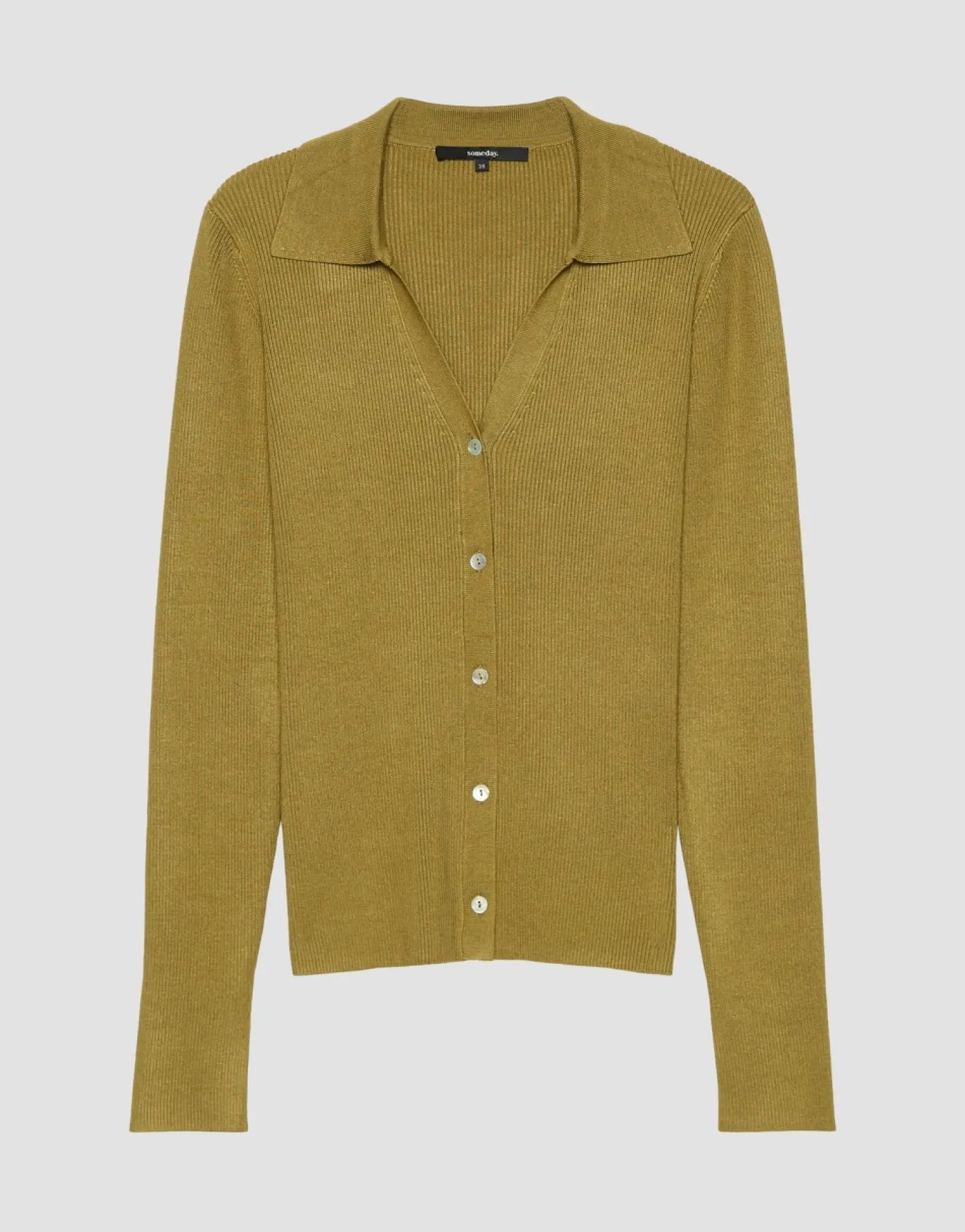 someday Fashion Gebreide Items>Vest Tanaya Green Moss