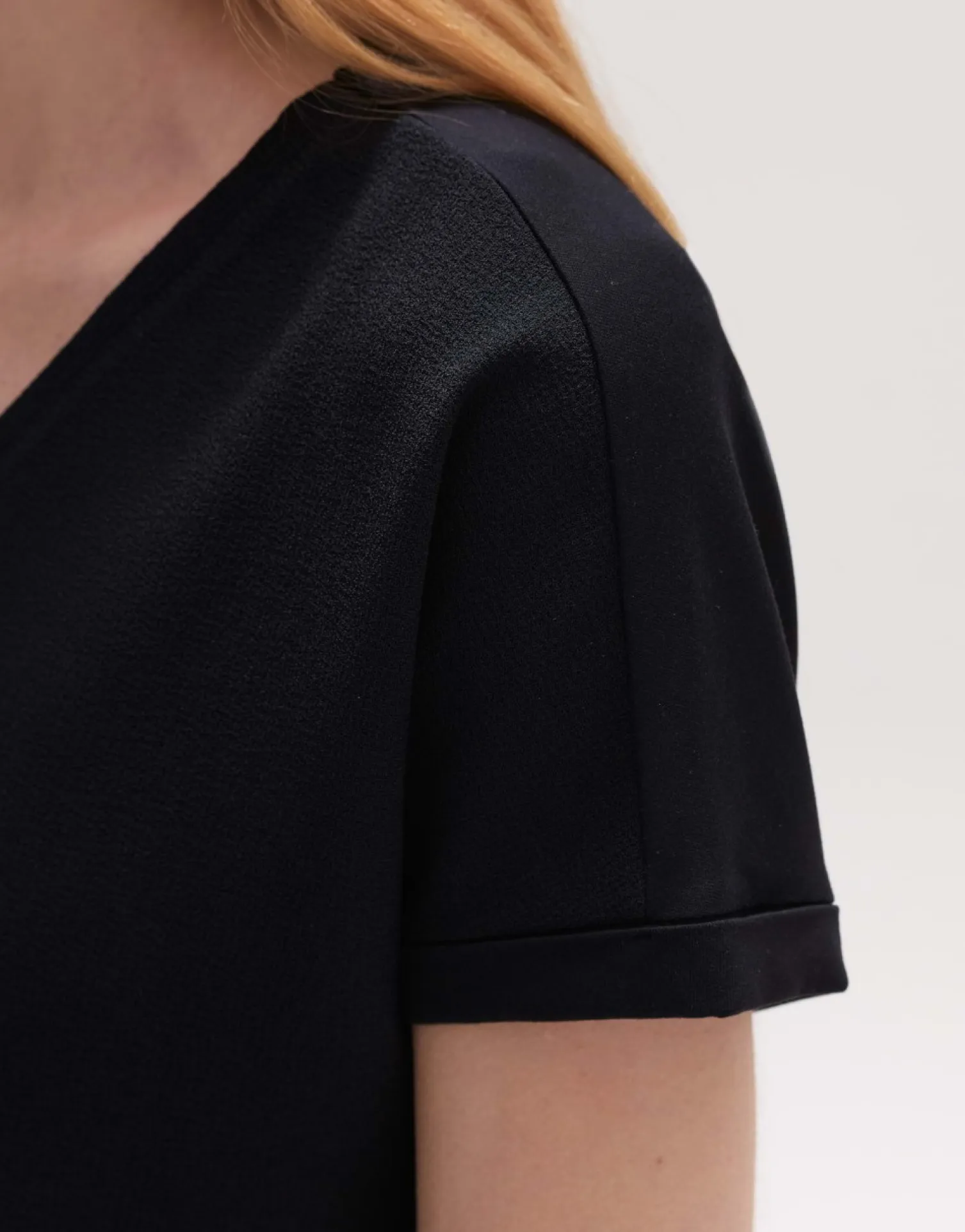 someday Fashion Shirts>V-Hals Shirt Suminchen Black