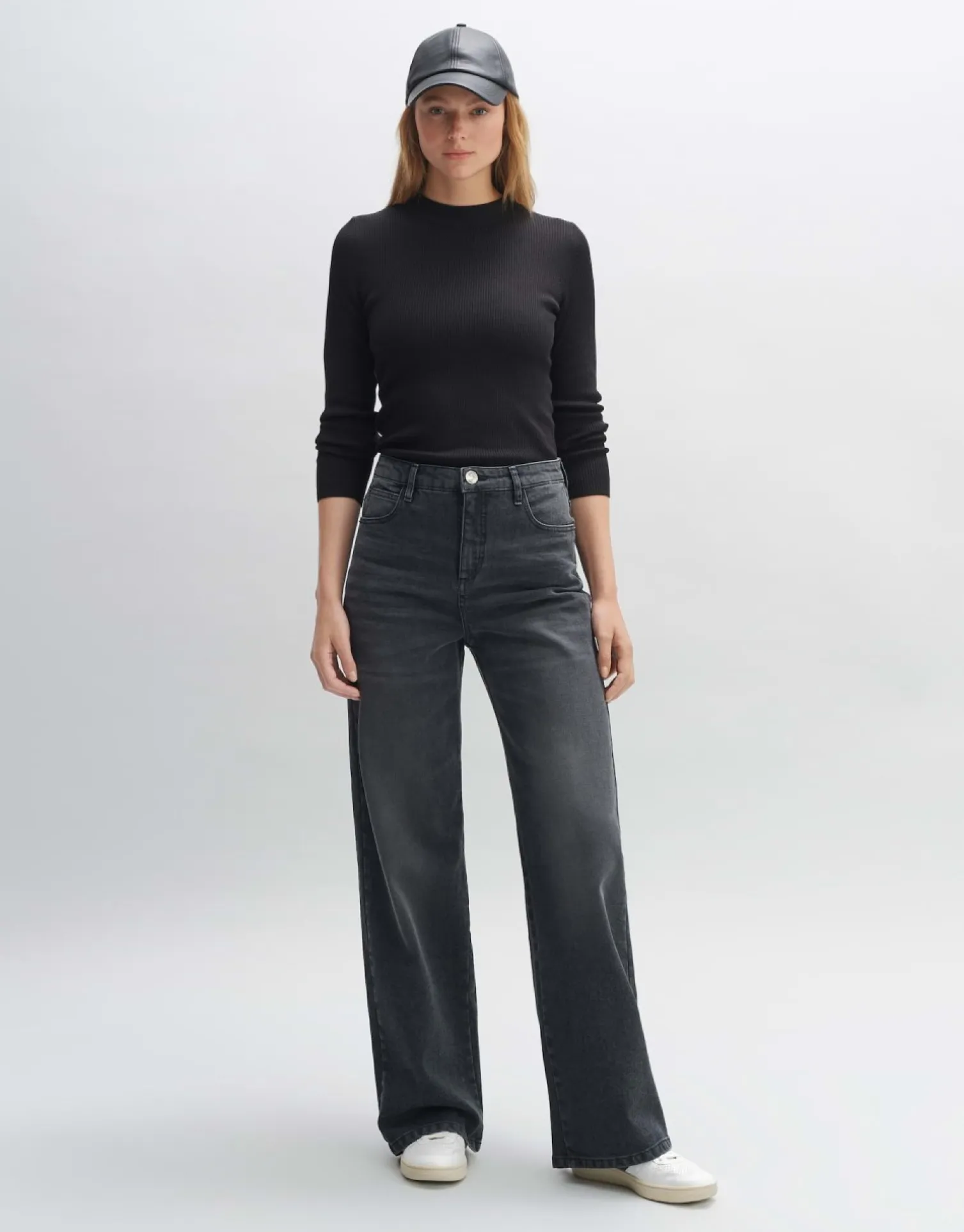 someday Fashion Jeans>Wide Jeans Mivy Grey Washed Grey