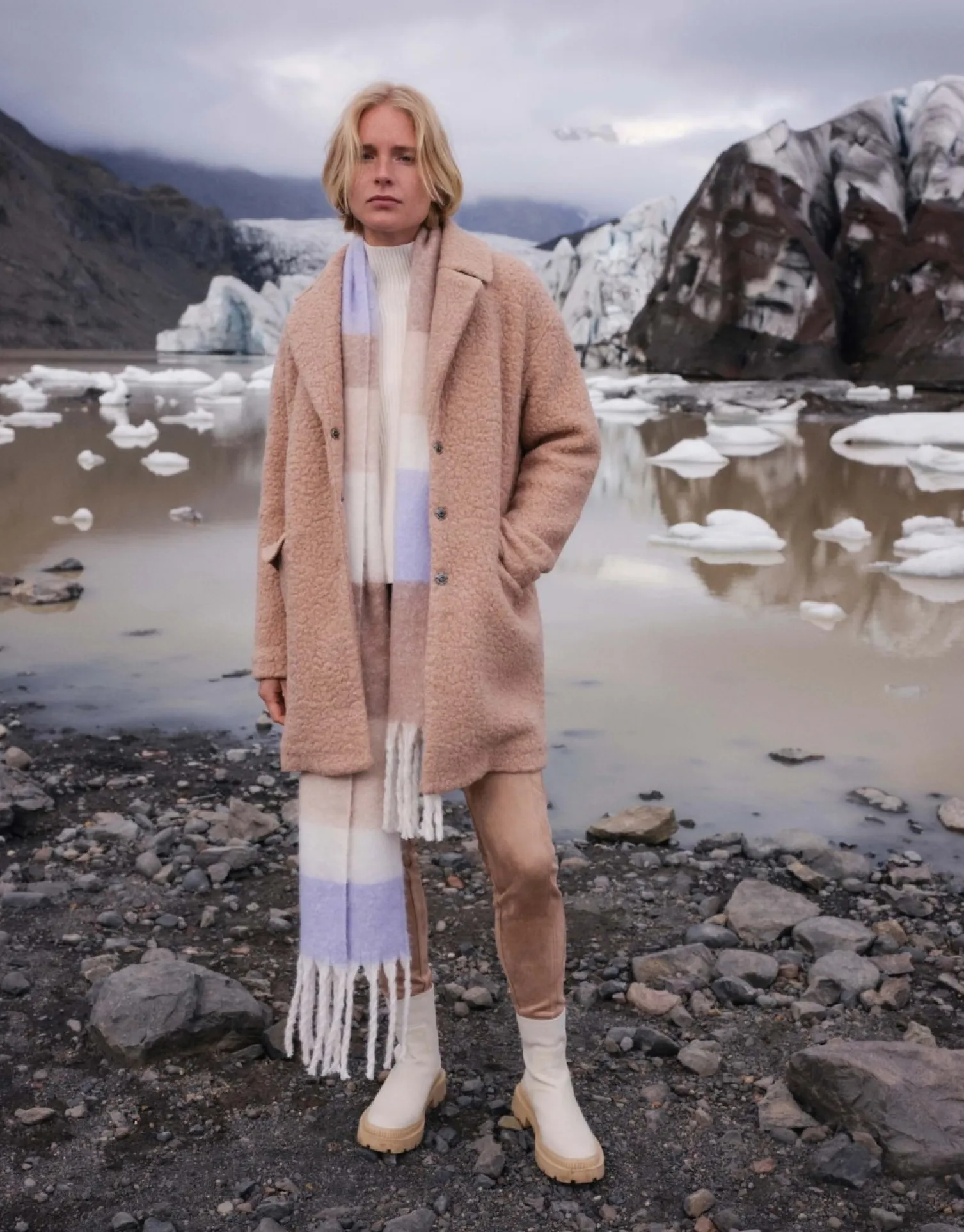 someday Fashion Outdoor>Wollen Mantel Hiromi Nutmeg