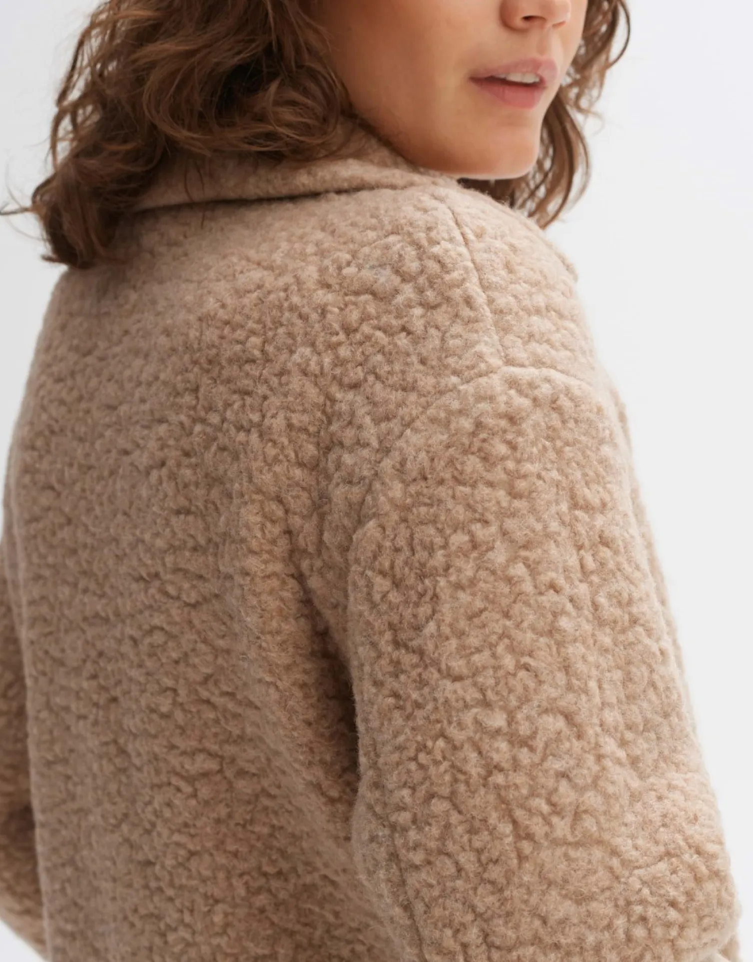 someday Fashion Outdoor>Wollen Mantel Hiromi Nutmeg