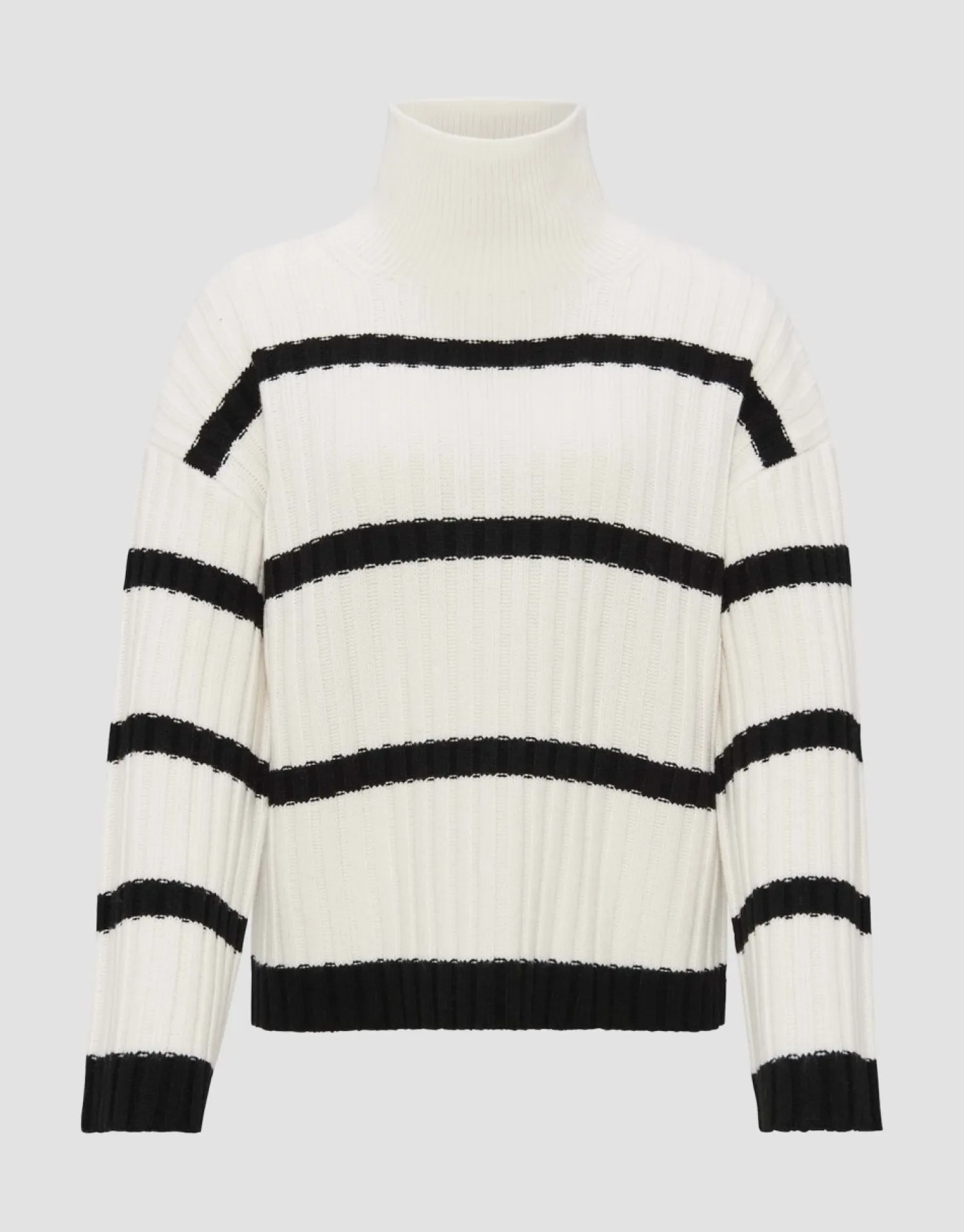 someday Fashion Gebreide Items>Wollen Trui Pory Stripe Milk