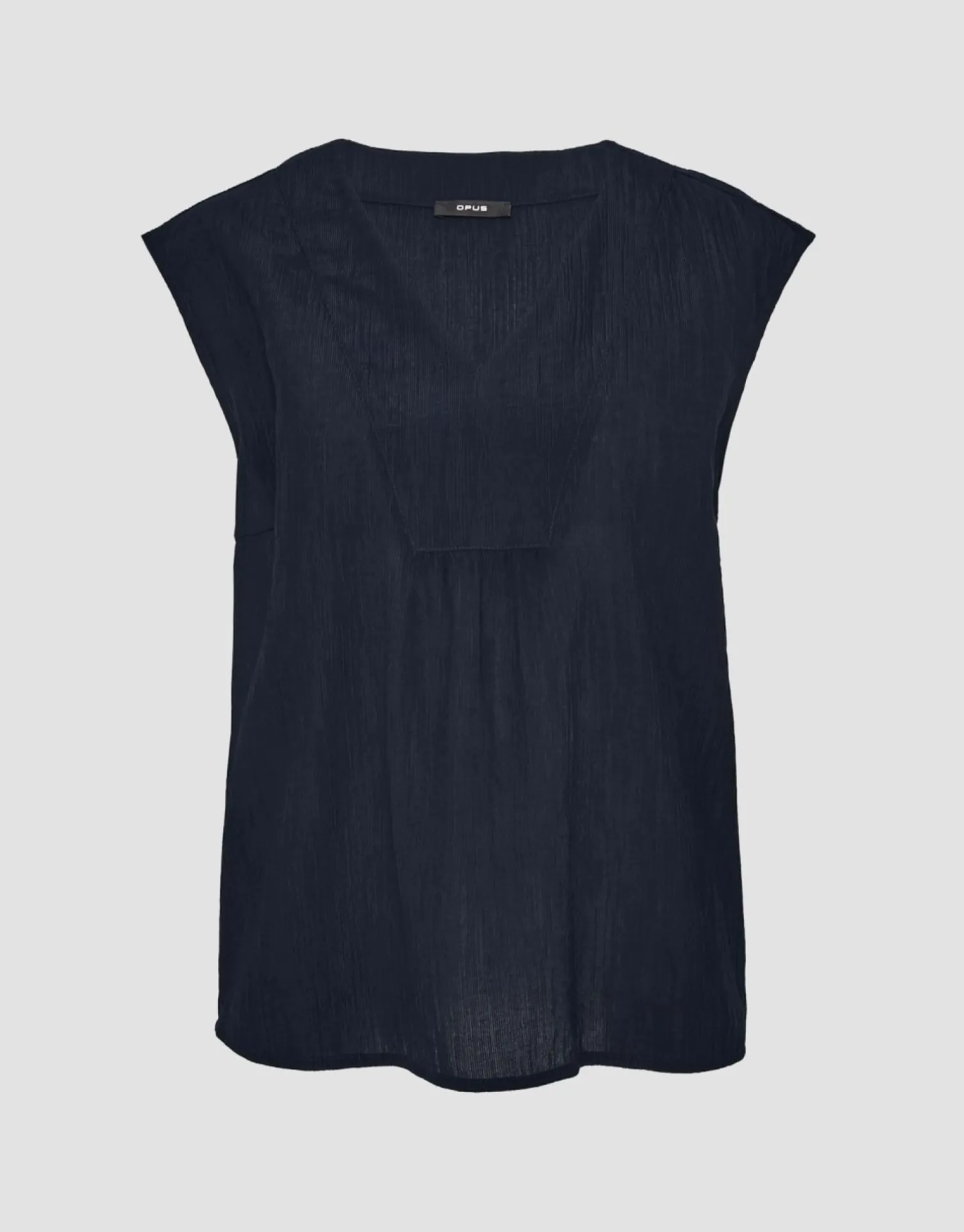 someday Fashion Blouses>Zomerblouse Farani Crepe Coal Blue